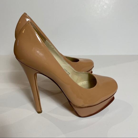 Vera Wang Lavender Label heels Zoey nude platform stiletto pumps 6.5 Designer - Picture 3 of 10